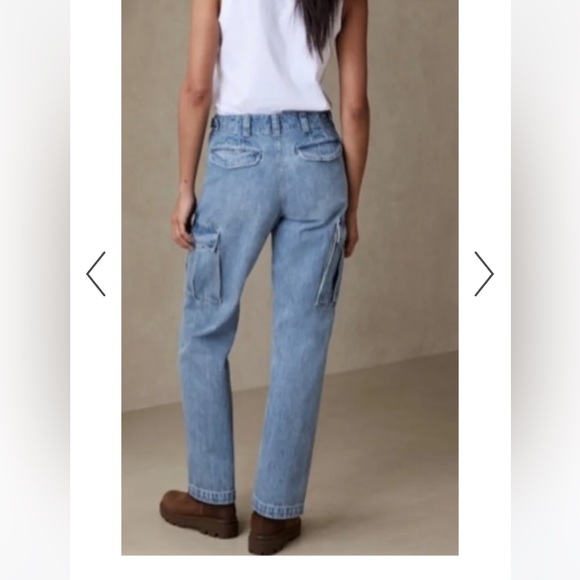 Cargo Jeans! Utility Pants Wide Leg Jean SOLD OUT @Banana Republic - Picture 2 of 6